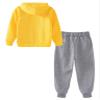 Loodgao Kids Boys Girls Hooded Tracksuit 2 Piece Sports Suit Sweatsuit Long Sleeve Hoodies Sweatshirt with Jogger Pants Set Yellow 12-13 view 4