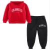 Loodgao Kids Boys Girls Hooded Tracksuit 2 Piece Sports Suit Sweatsuit Long Sleeve Hoodies Sweatshirt with Jogger Pants Set Red 12-13 view 3