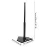 Vomeko Baseball Softball Batting Tee, Adjustable Batting Tee Stand - Baseball and Softball Hitting Aid with Practice Training for Youth Players (Black) view 2