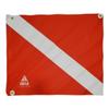 Soflo Spearfishing 20" x 24" Diver Down Flag - with Stiffener - High-Visibility - Legal Size - Safety Marker for Spearfishing- Scuba Diving Snorkeling Marine and Water Sports - Spearfishing Accessory view 1