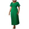 Plus Size Dresses For Curvy Women Formal Wedding Guest Dress Maxi Dress Flowy Casual Cocktail Evening Party Midi Dress Green view 1
