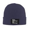 wikjxiz Make Attorneys Get Attorneys Hat Mens Womens Winter Warm Knitting Hats Navy Blue Slouchy Skull Beanie Cuffed Cap view 1