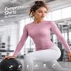 TELALEO 4 Pack Women's Compression Shirt Long Sleeve Performance Workout Baselayer Athletic Top Sports Gear-Black/White/Blue/Prule XX-Large view 2