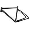 Road Bike Frames 42/46/49/52/55/58cm Cyclocross Disc Brake Road Bike Frameset Aluminum Alloy Lightweight Frame Internal Routing (Color : Black, Size : 42cm) view 1