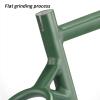 Road Bike Frames 42/46/49/52/55/58cm Cyclocross Disc Brake Road Bike Frameset Aluminum Alloy Lightweight Frame Internal Routing (Color : Black, Size : 42cm) view 2