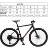 Road Bike Frames 42/46/49/52/55/58cm Cyclocross Disc Brake Road Bike Frameset Aluminum Alloy Lightweight Frame Internal Routing (Color : Black, Size : 42cm) view 4