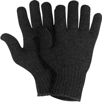 Wool Glove Liners Cold Weather GI Blank Winter Warm Thermal Glove (Black, Medium)