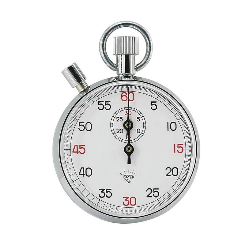1PCS Steel Mechanical Stopwatch Track Field Running Competition Stopwatch Metal Sports Training Timer Handheld Stop Watch (1PCS/ 806 with A Pause)