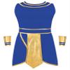 HULIJA Men Ancient Greek Roman Toga Costume Gladiator Toga Cosplay Outfits Halloween Fancy Dress D1806#Blue Ancient Egypt Costume 3X-Large view 3