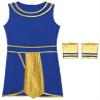 HULIJA Men Ancient Greek Roman Toga Costume Gladiator Toga Cosplay Outfits Halloween Fancy Dress D1806#Blue Ancient Egypt Costume 3X-Large view 4