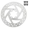 140mm Disc Brake, Stainless Steel 6 Hole Electric Scooter Brake Disc with 6 Screws, Rustproof, High Strength, Heat Dissipation, Anti Wear, Anti Corrosion view 1