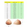 ALKANI Round Soft Silicone Gel Bra Chest Pads Gather Breast Enhancers Fake Boobs Suitable for Mastectomy Crossdresser Bikini Weddings (Color : Natural, Size : AA) view 2