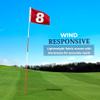 AGAS 14x20 inch Mini Golf Flags with Brass Grommets No 8, Red with White Numbers, Mini Putting Green Flags for Yard, 200D Nylon Mini Golf Flag, Canvas Header Stitched Borders view 4