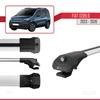 acpar Compatible with Fiat Doblo 3 2023-2025 ACE-1 Car Roof Rack Cross Bar Grey Aluminium 4 Bars view 4