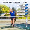 A11N SPORTS Premium Pickleball Starter Set for Driveway - 22ft Portable Net, Court Markers, 4X Paddles, Balls & Carrying Bag view 4