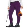 FitsT4 Sports Women's Winter Horse Riding Pants with Zipper Pockets Full Seat Riding Tights Fleece Lined Equestrian Breeches for Women Purple 2XL view 1
