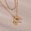 LUCA SMITH Initial Necklaces for Women, Dainty Balloon Bubble Letter Necklace, Name Letter Alphabet Pendant Layered Choker Necklaces Personalized Jewelry Gift view 3