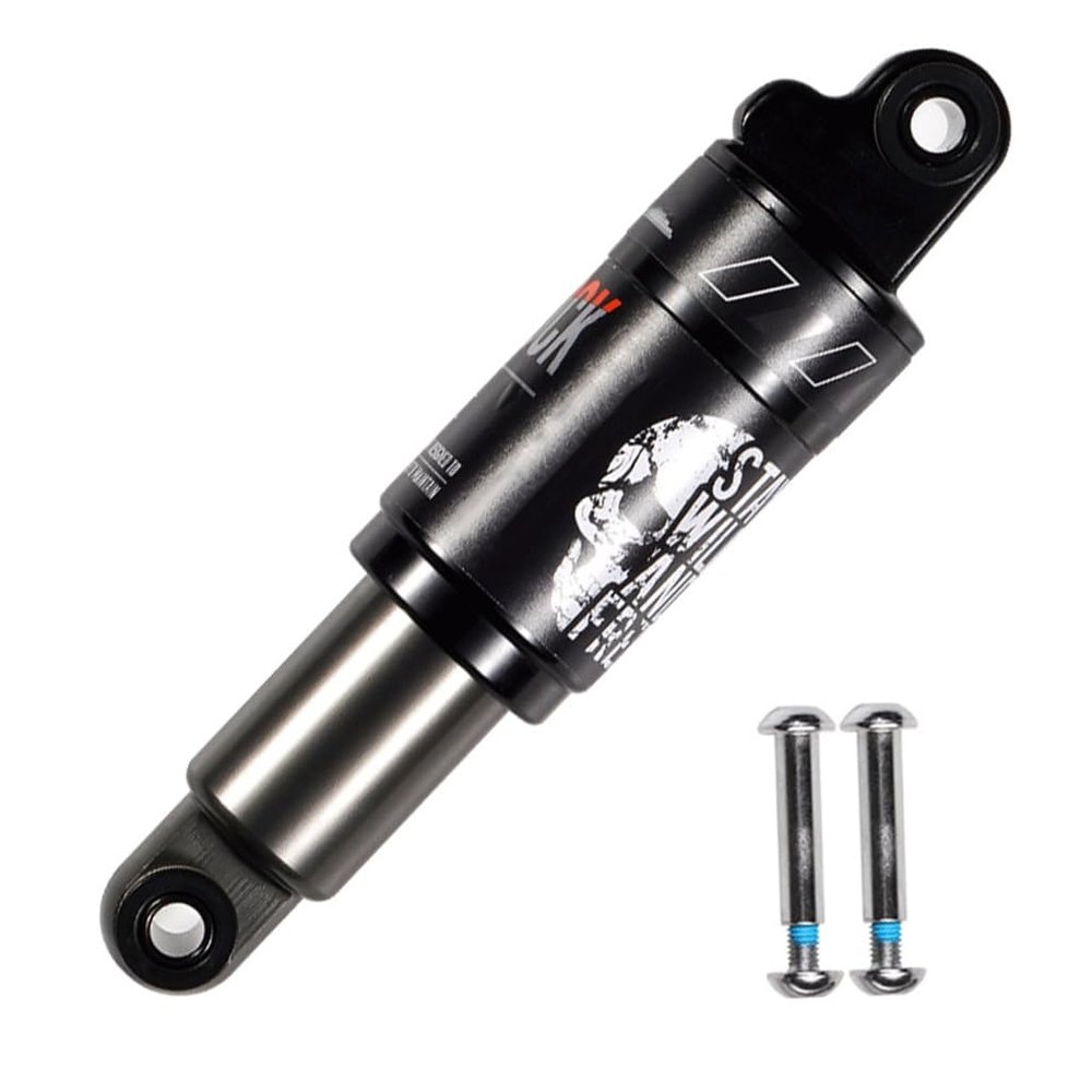 125 150 165mm Oil Spring Shock Bike Rear Shock Absorber With Bushing And Screw Aluminum Alloy Rear Shocks 750 Lbs (Size : 165/750lbs)