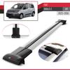 acpar Compatible with Fiat Doblo 2023-2025 Cross Bar FLY Model Car Roof Rack Cross Bar 4 BARS GREY view 4