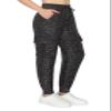 ALWAYS Cargo Jogger Pants for Women - Super Soft Casual Lounge Sweatpants Print Black Cheetah Animal 377 143 M view 1