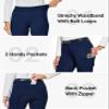 FitsT4 Sports Women's Winter Horse Riding Pants with Zipper Pockets Full Seat Riding Tights Fleece Lined Equestrian Breeches for Women Navy XL view 2