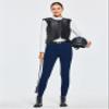 FitsT4 Sports Women's Winter Horse Riding Pants with Zipper Pockets Full Seat Riding Tights Fleece Lined Equestrian Breeches for Women Navy XL view 3