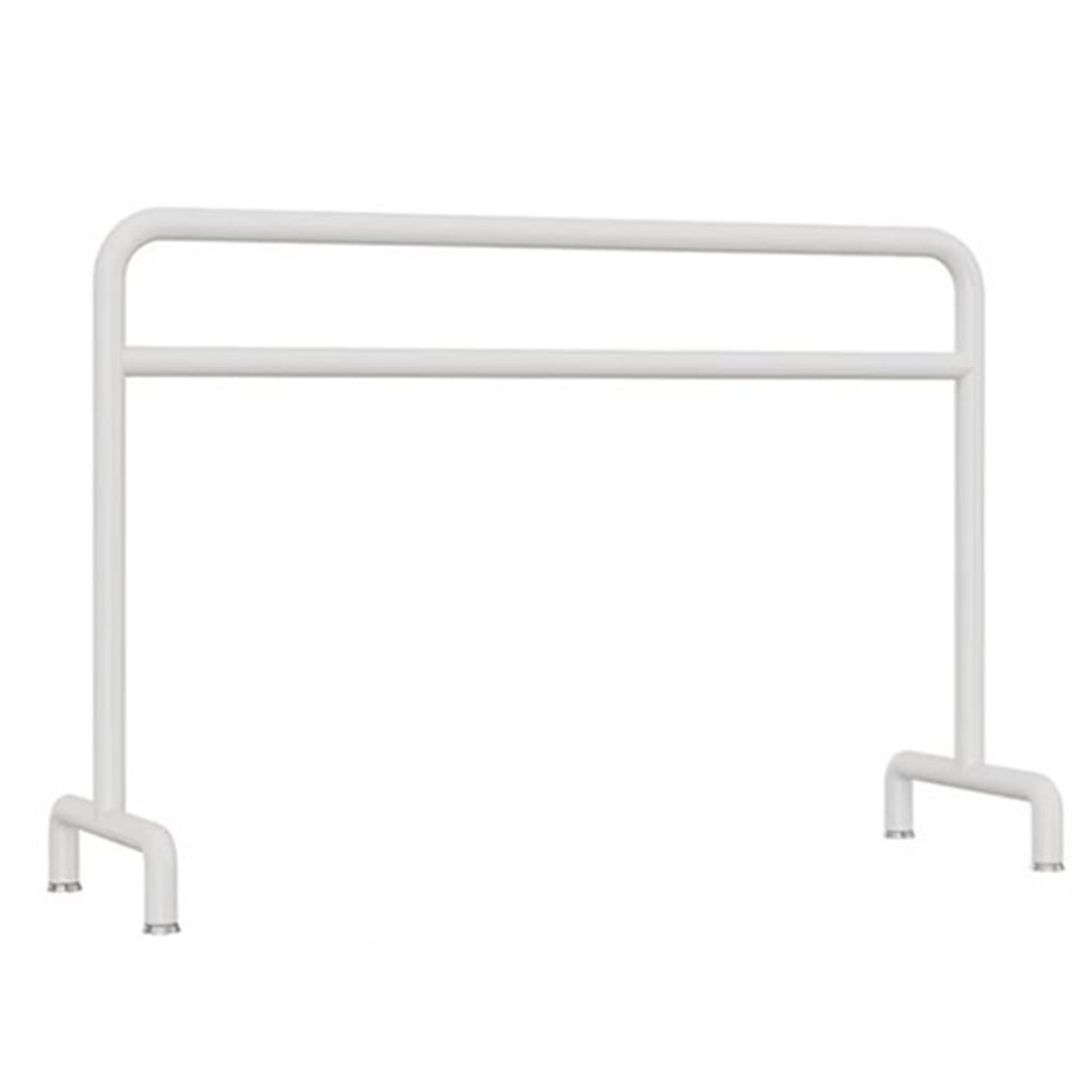 Ballet Barre Ballet Pole in Children's Dance Room, Stable Metal Frame Suitable for Yoga and Pilates, Height 80-105cm (Color : White, Size : 1.2M/3.93FT)