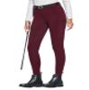 FitsT4 Sports Women's Winter Horse Riding Pants with Zipper Pockets Full Seat Riding Tights Fleece Lined Equestrian Breeches for Women Burgundy XL view 1