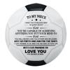 KWOOD Custom Classic Soccer Ball,Engraved Soccer Ball with Premium Pump for Training Recreation Practice,Available for Indoor Outdoor Toddlers Kids Teens Adults (to Niece) view 1