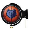 The Fan-Brand NBA Memphis Grizzlies: Basketball - Original Round Rotating Lighted Wall Sign- Sports Decor for Home, Game Room, Fan Cave & Garage - USA Made view 1