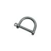 DBMIMPORTERS 3/16" Wide D-Shackle Marine Grade Screw Pin 650 Lb WLL Stainless Steel T316 4 Pc view 4