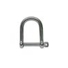 DBMIMPORTERS 5/16" Wide D-Shackle Marine Grade Screw Pin 1300 Lb WLL Stainless Steel T316 4Pc view 3