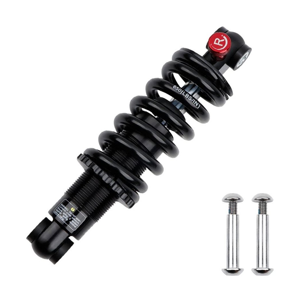LvTu Mountain Bike Rear Shock Absorber 125mm(5") 150mm(6") 165mm(6.5") 190mm(7.5"), Damping Rebound/Preload Coil Spring Suspension Shock Absorber (Size : 125mm/550Lbs)