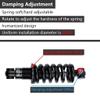 LvTu Mountain Bike Rear Shock Absorber 125mm(5") 150mm(6") 165mm(6.5") 190mm(7.5"), Damping Rebound/Preload Coil Spring Suspension Shock Absorber (Size : 125mm/550Lbs) view 4