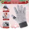AOJOYS Kids Winter Gloves for Boys Girls - 4 Pairs Kids Boys Winter Gloves, Kids Mittens Magic Warm Gloves Children Warm Wool Lined Gloves Toddler Knitted Ski Mittens for Ages 5-12 view 2