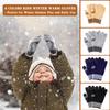 AOJOYS Kids Winter Gloves for Boys Girls - 4 Pairs Kids Boys Winter Gloves, Kids Mittens Magic Warm Gloves Children Warm Wool Lined Gloves Toddler Knitted Ski Mittens for Ages 5-12 view 3