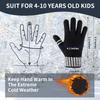 AOJOYS Kids Winter Gloves for Boys Girls - 4 Pairs Kids Boys Winter Gloves, Kids Mittens Magic Warm Gloves Children Warm Wool Lined Gloves Toddler Knitted Ski Mittens for Ages 5-12 view 4