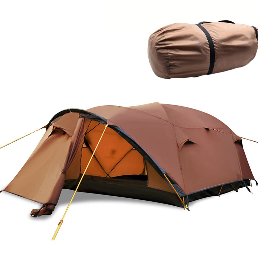 4-6 Persons Tunnel Tent, Lightweight Backpacking Tent, Double Layer Family Tent, Waterproof Camping Tent for Outdoor Hiking Camping Climing