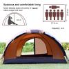 4-6 Persons Tunnel Tent, Lightweight Backpacking Tent, Double Layer Family Tent, Waterproof Camping Tent for Outdoor Hiking Camping Climing view 3