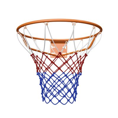 THUNDERBAY 18 inch Standard Simple Solid Basketball Rim for Replacement or Garage Mount with All Weather Net