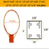 THUNDERBAY 18 inch Standard Simple Solid Basketball Rim for Replacement or Garage Mount with All Weather Net view 3