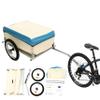 Bike Cargo Trailer, Foldable Bicycle Trailer w/15.55" Quick Release Wheel view 1