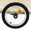 Bike Cargo Trailer, Foldable Bicycle Trailer w/15.55" Quick Release Wheel view 4