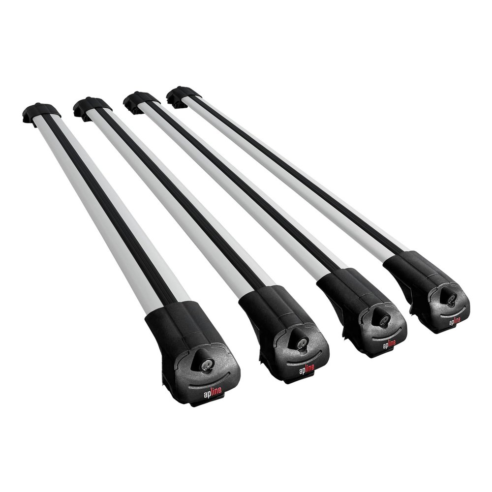 accessorypart Compatible with Nissan NV200 (M20) 2010-2019 ACE-1 Car Roof Rack Cross Bar Grey Aluminium 4 Bars