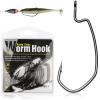 Dovesun EWG Offset Worm Hooks for Bass Fishing 100PCS/50PCS Texas Rig Hooks for Freshwater Saltwater 1/0 * 50PCS view 1