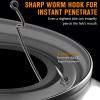 Dovesun EWG Offset Worm Hooks for Bass Fishing 100PCS/50PCS Texas Rig Hooks for Freshwater Saltwater 1/0 * 50PCS view 4