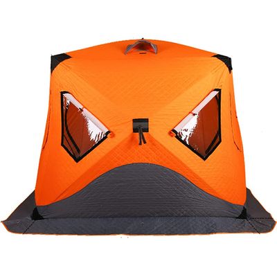 GagalU Ice Fishing Shelter Waterproof Oxford Fabric Portable Ice Shanty Tent for 3-4 Person Ice Shelter W/Carrier Bag Detachable Ventilated Windows for Ice Fishing