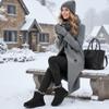 Ecetana Womens Snow Boots Winter Shoes: Ankle Booties Warm Fur Lined Waterproof Non-Slip Boots for Women view 3