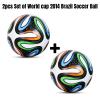 2Pcs Set - World Cup 2014 Brazil Size 5 Famous Match Football Replica, Soccer Balls Size 5 (World Cup 2014 Soccer Ball) view 2