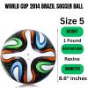 2Pcs Set - World Cup 2014 Brazil Size 5 Famous Match Football Replica, Soccer Balls Size 5 (World Cup 2014 Soccer Ball) view 4